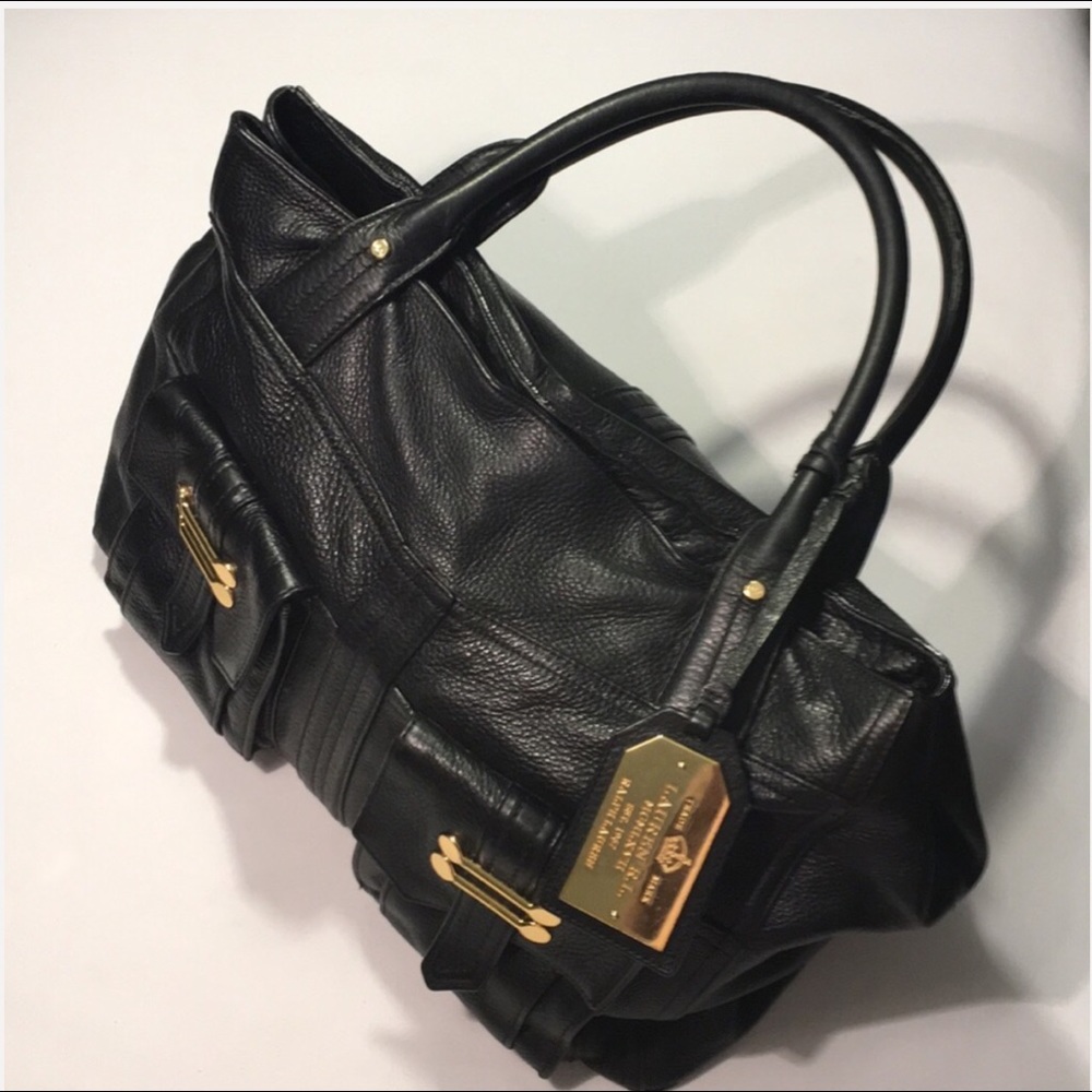 RALPH  LAUREN R.L MCMLXVII Genuine Leather Shoulder Bag Tote